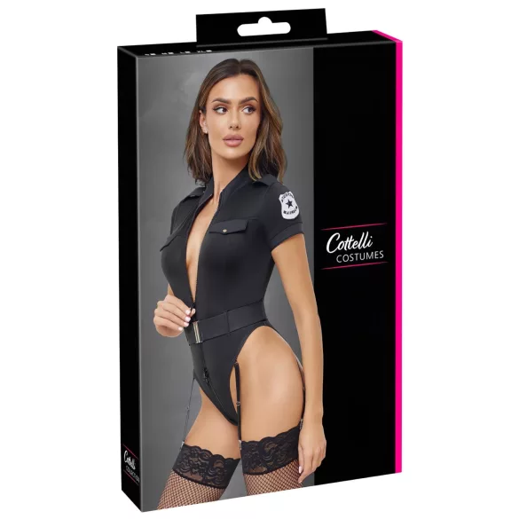 Cottelli - politiuniform (svart) - XL