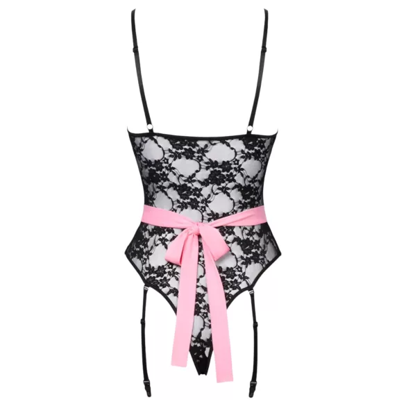 Cottelli - Forførende stuepike drakt (svart-rosa)