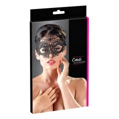 Cottelli - Brodert blonde-maske (svart)
