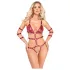 Bad Kitty - piggete bondage-body (rød) - M