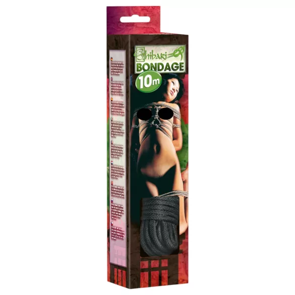 Shibari Bondage Tau - 10m (svart)