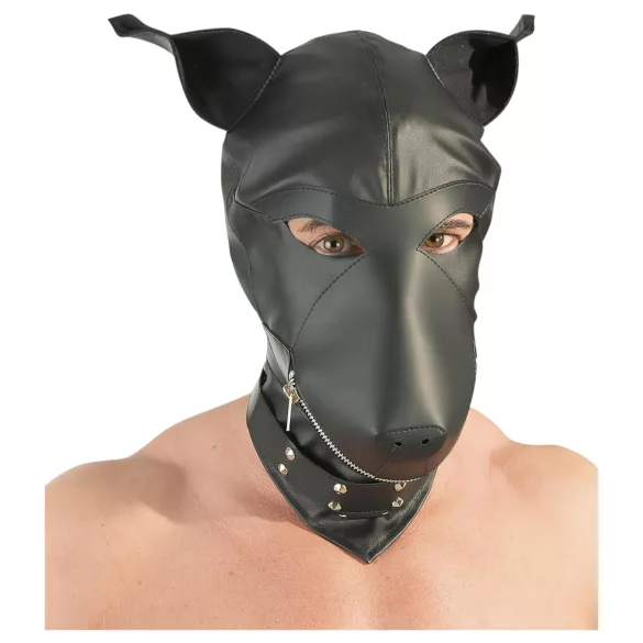 Fetisj - Hundemaske (svart, S-L)