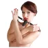 Bad Kitty - silikon munnplugg med liten dildo (svart)