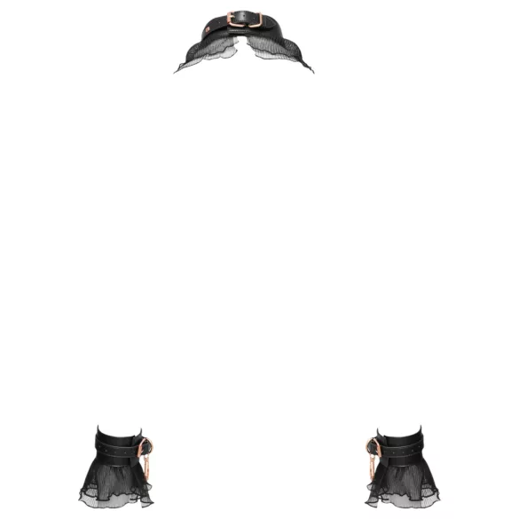 Bad Kitty - rysjete bindingssett (4 deler) - svart