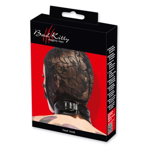 Bad Kitty - blonder, stroppemask (svart)