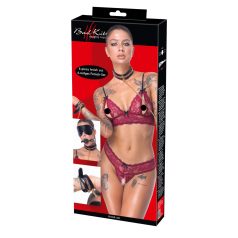 Bad Kitty - bondage sett - 6 deler (svart)