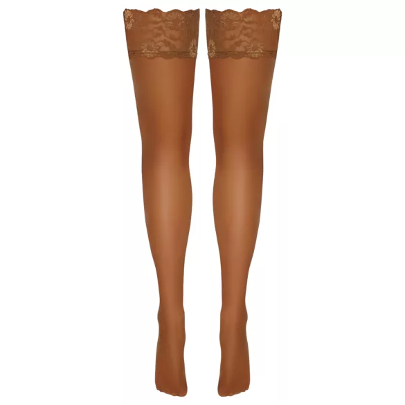 Cottelli - Blonder og blomstrete stay-ups (naturlig) - 3/M-L