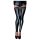 Noir - skinnende blonde stay-ups (svart) - XL