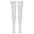 Cottelli - silkeaktige stay-ups (hvit) - M