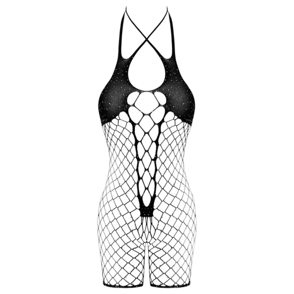 Cottelli - Åpen nettingbody (svart) - S-L