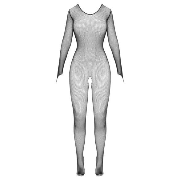 Cottelli Fantasy - langermet åpen netting catsuit (svart) - S-L