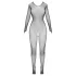 Cottelli Fantasy - langermet åpen netting catsuit (svart) - S-L