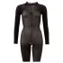 Cottelli - gjennomsiktig catsuit med åpent skritt (svart) - S/M