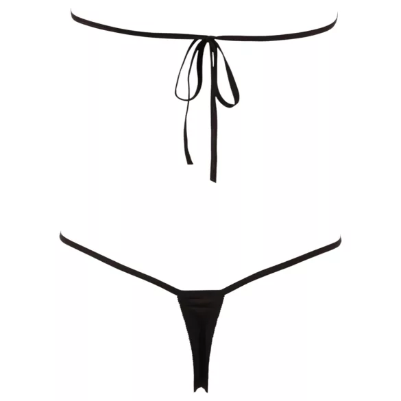 NO:XQSE - Åpen, pyntet body - svart (S-L)