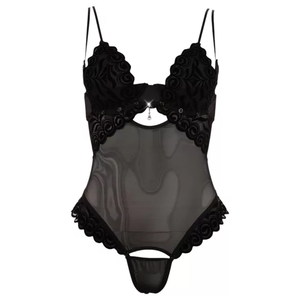 Cottelli - Fløjlsmyk, allsidig body (svart) - 80B/M