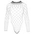 NO:XQSE - langermet netting body med mesh - svart (S-L)