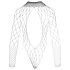 NO:XQSE - langermet netting body med mesh - svart (S-L)