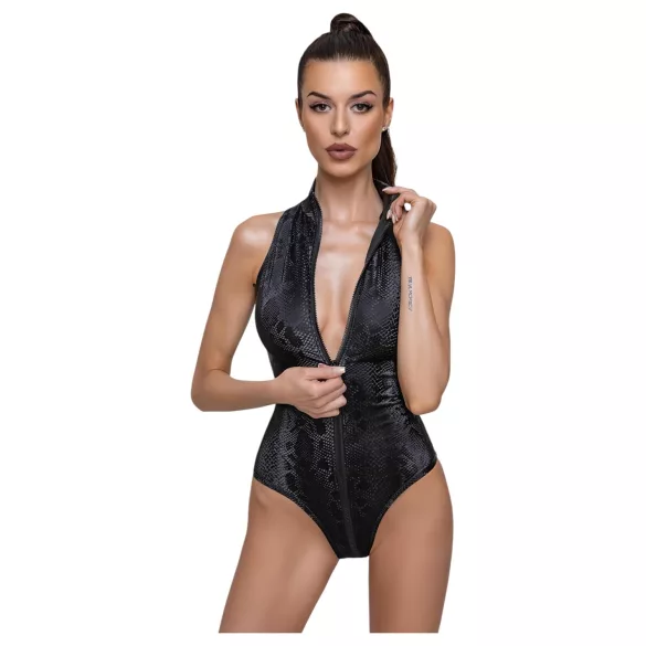 Cottelli Party - slangeskinn body (svart)
