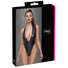 Cottelli Party - glitrende halterneck-body (svart)