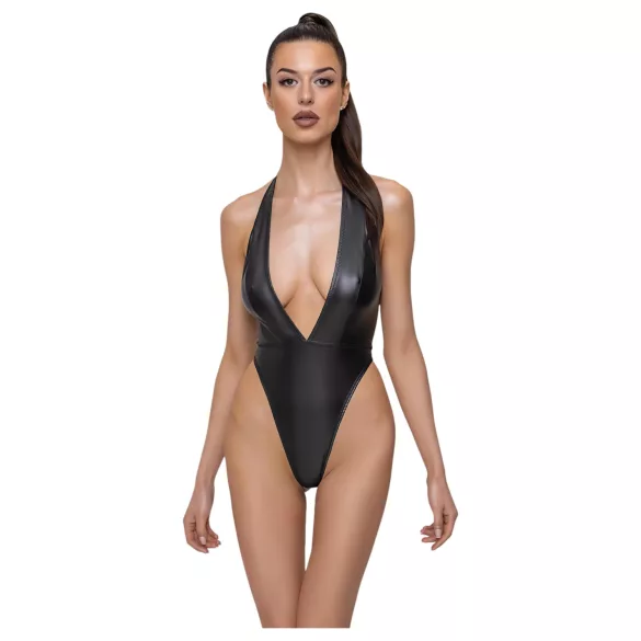 Cottelli Party - glitrende halterneck-body (svart)