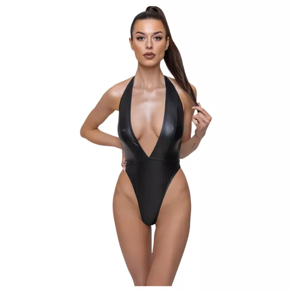 Cottelli Party - glitrende halterneck-body (svart)