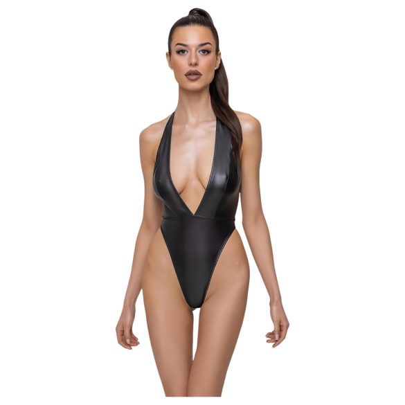 Cottelli Party - glitrende halterneck-body (svart) - M