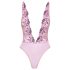 Kyssbar - body med rosebroderi (rosa) - L/XL