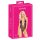 Kissbar - rosa brodert body (svart) - L/XL