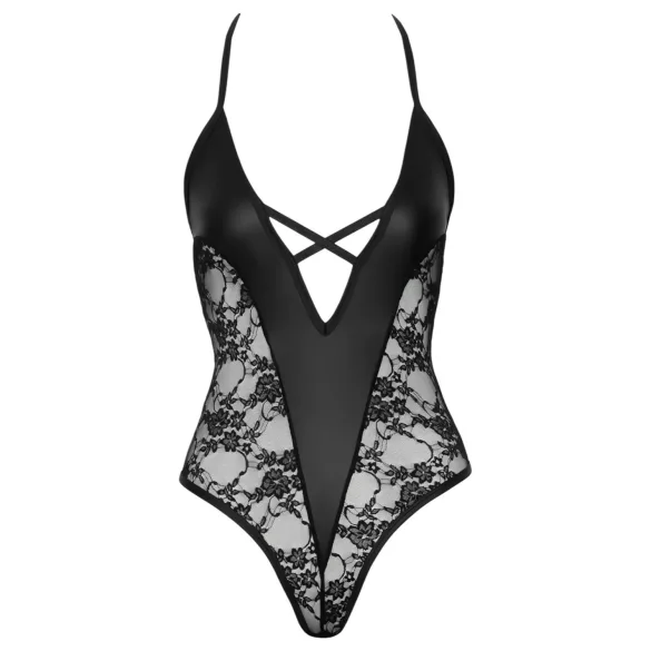 Cottelli Party - blomstrete body (svart)