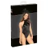 Noir - glansfull halterneck-body (svart) - XL