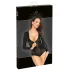 Noir - Glansfull Langermet Body (Svart) - M