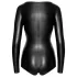 Noir - Glansfull Langermet Body (Svart) - L