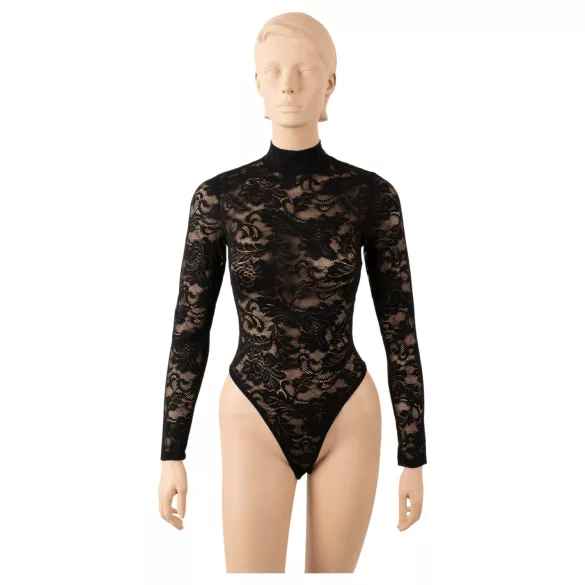 Cottelli - blondebody med lange ermer (svart) - S