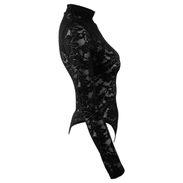 Cottelli - blondebody med lange ermer (svart) - S