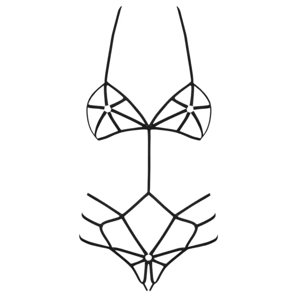 Obsessive - Dekorativ kroppsharness (svart) - S/M