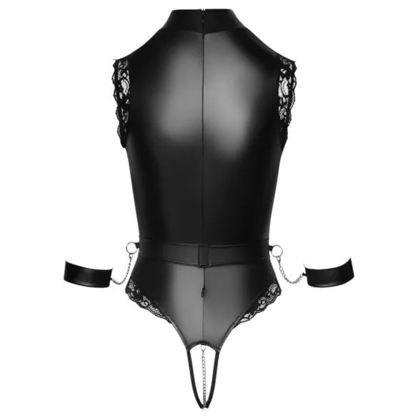 Cottelli Bondage - Åpen bryst-bodysuit (svart)