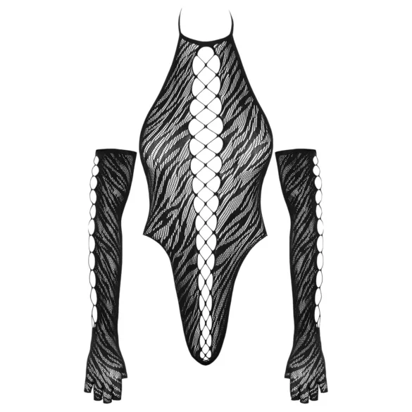 Cottelli - Body med hansker (svart) - S-L