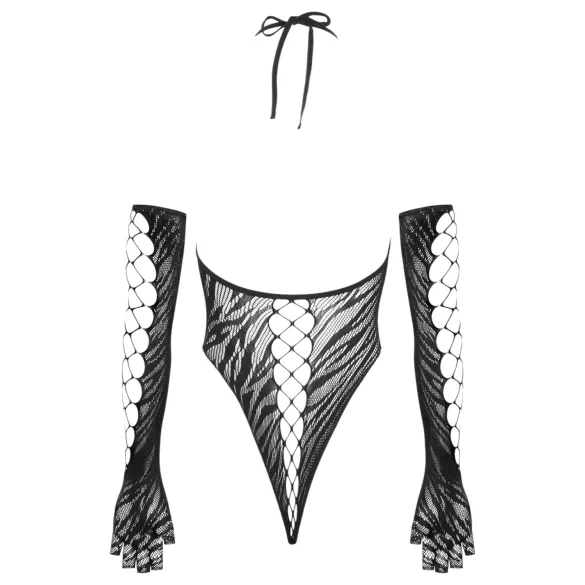 Cottelli - Body med hansker (svart) - S-L