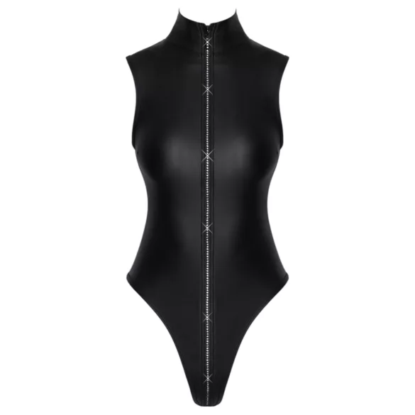 Cottelli - skinnende effekt body (svart) - M
