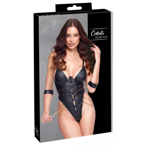 Cottelli - kroppsbondage med lenker (svart) - M