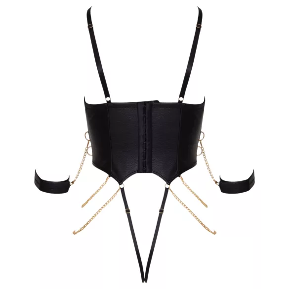 Cottelli - kroppsbondage med lenker (svart) - M