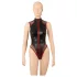 Cottelli - nettingbody med glidelås (svart) - M