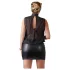 Cottelli Plus Size - skinnende chiffongkjole (svart)