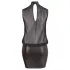 Cottelli Plus Size - skinnende chiffongkjole (svart)