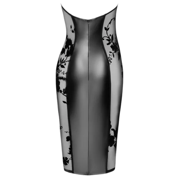 Noir - skinnende halterneck-kjole (svart) - M