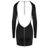 Cottelli - åpen rygg minikjole (svart) - L