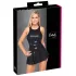 Cottelli - minikjole i lakk-look (svart)
