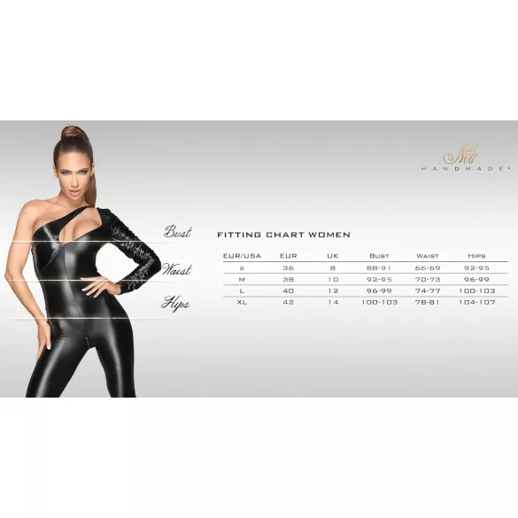 Noir - lange, skinnende tights (svart)