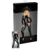 Noir - Skinnende, langermet jumpsuit (svart) - M