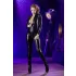 Cottelli - skinnende langermet festdress (svart) - M